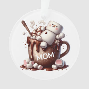 Conception de cacao bonhomme de neige mignon