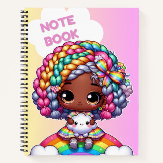 Conception de cahier mignon pour filles / Chibi 