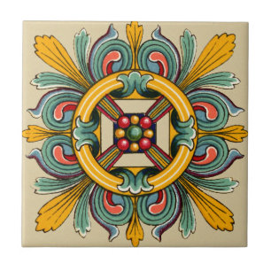 Conception de carreaux victoriens de cire d'abeill