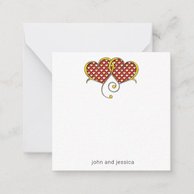 Conception de carte de note Je t'aime (Devant)