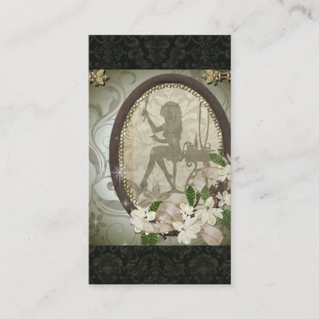 Conception de carte de visite fascinante de diva (Devant)