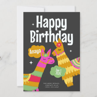 Conception de carte d'invitation d'anniversaire po