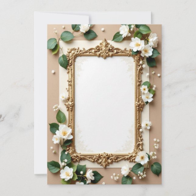 Conception de carte d'invitation de luxe (Devant)