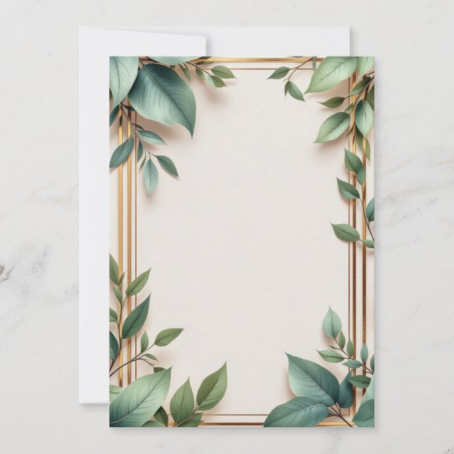 Conception de carte d'invitation de luxe (Devant)