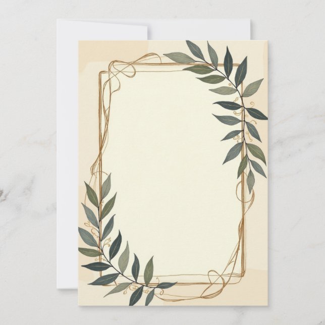 Conception de carte d'invitation de luxe (Devant)