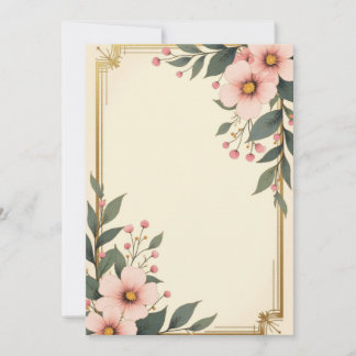 Conception de carte d'invitation de luxe