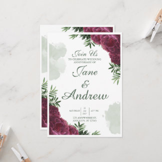 Conception de carte d'invitation de mariage