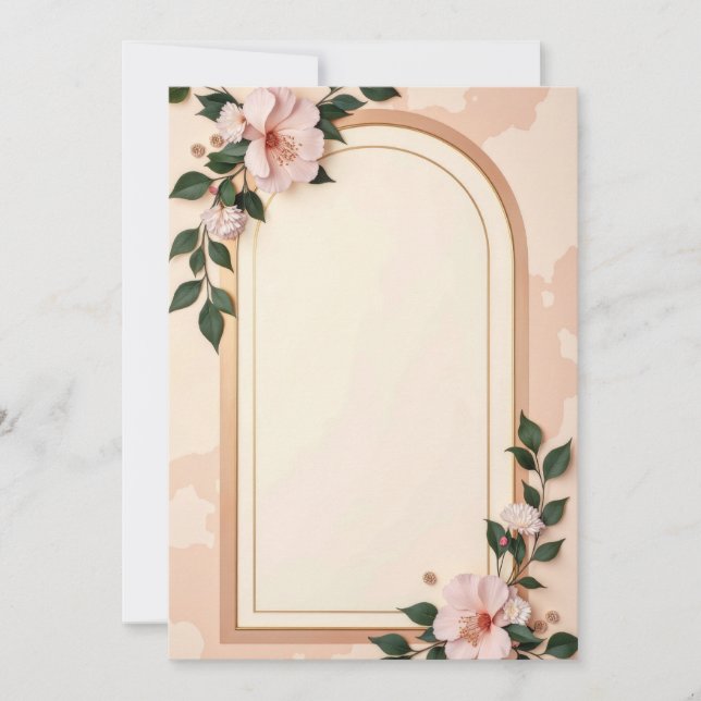 Conception de carte d'invitation de PREMIUM (Devant)