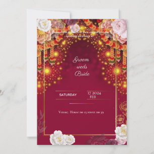 Conception de carte d'invitation numérique pour ma