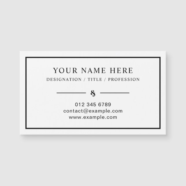 Conception de carte magnétique professionnelle pou (Devant)