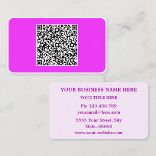 Conception de cartes de visite avec code QR à l'im