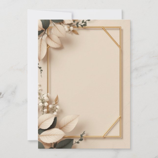 Conception de Cartes d'Invitation PREMIUM (Devant)