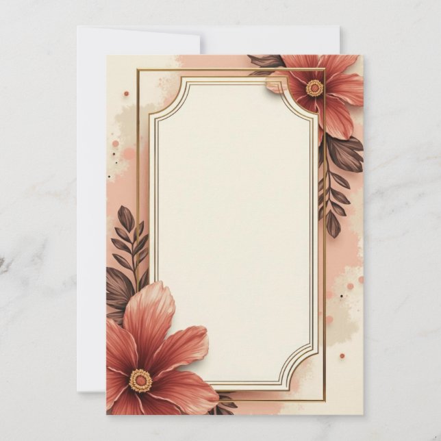 Conception de Cartes d'Invitation PREMIUM (Devant)