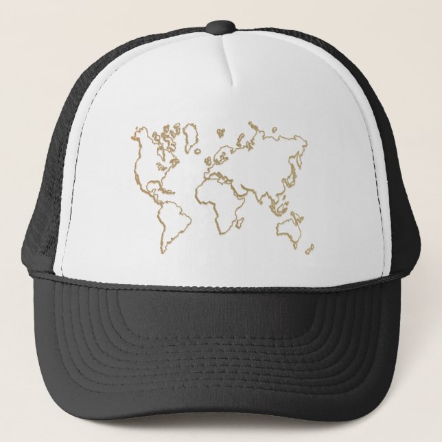 conception de casquette de carte du monde (Devant)