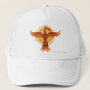 Conception de casquette de cool d'oiseau du feu de