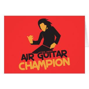 Conception de champion d'Air guitar