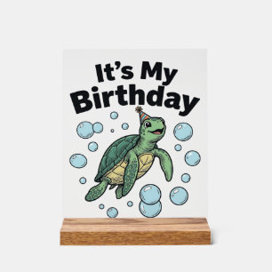 Conception de chemise d'anniversaire de tortue mar