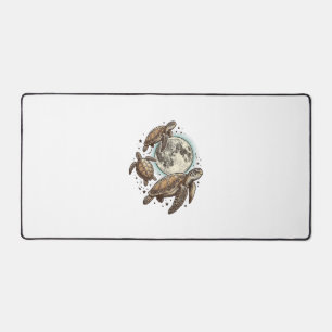 Conception de chemise de gravure de tortue de mer
