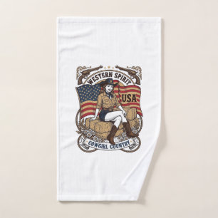 Conception de chemise patriotique de cowgirl weste