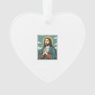 Conception de chemise religieuse Sauveur priant vi