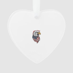 Conception de chemise vectorielle aigle patriotiqu