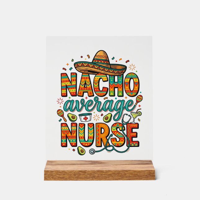 Conception de chemise vectorielle Nacho Average Nu (Recto)