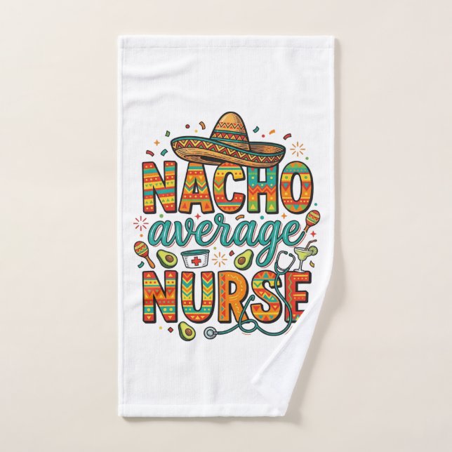 Conception de chemise vectorielle Nacho Average Nu (Serviette à main)