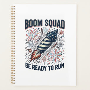 Conception de chemise vintage Boom Squad Feux d'ar