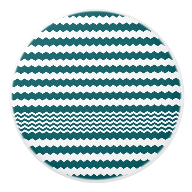Conception de Chevron vert foncé - Bouton de tiroi (Devant)