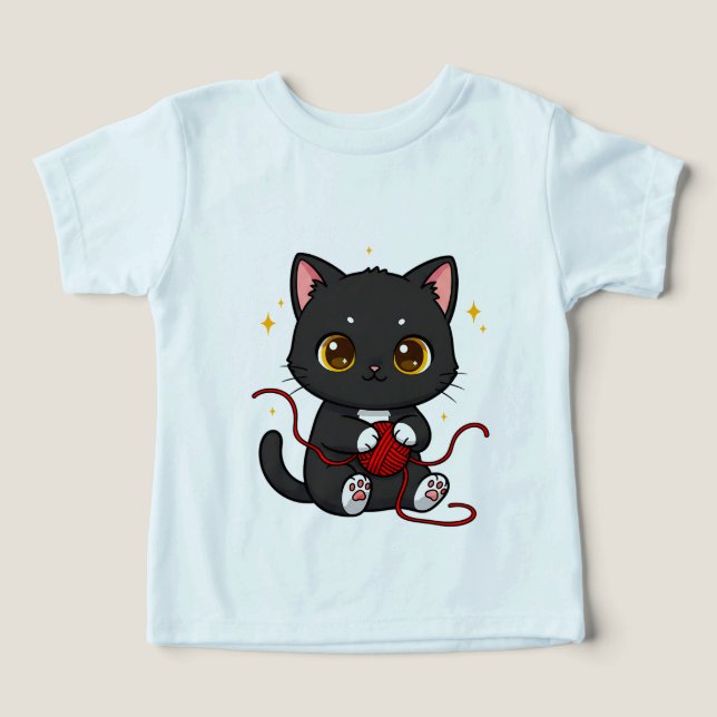 Conception de Chibi de Chat Noir Ludique (Design Recto)