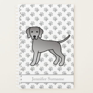 Conception de chien de dessin animé mignon Weimara