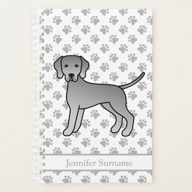 Conception de chien de dessin animé mignon Weimara (Devant)