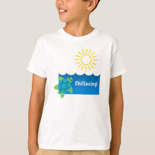 Conception de chillaxage de tortue - T-shirt de ba