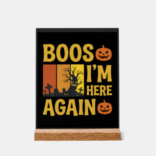 Conception de cimetière rétro Boos d'Halloween, je