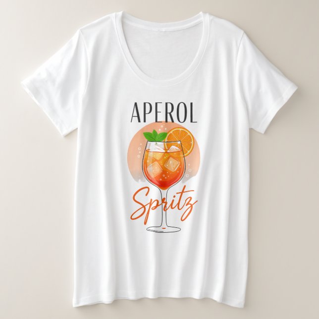 Conception de cocktail Aperol Spritz (Design devant)