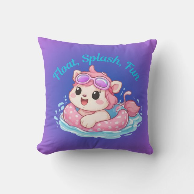 Conception de Coussin à Jeter avec Chat Mignon Nag (Recto)