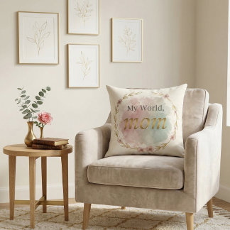 Conception de Coussin de Citation de Maman à l'Aqu