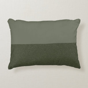 Conception de Coussin Fractionné vert Moss personn