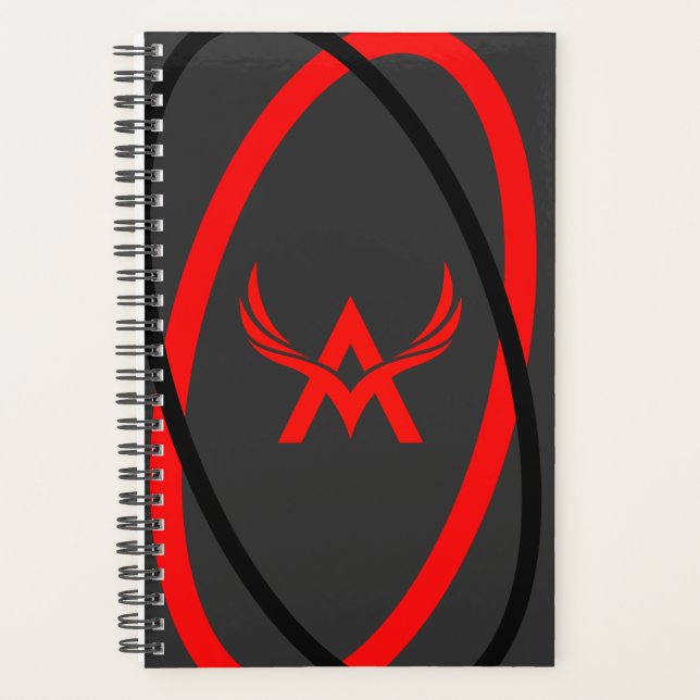 Conception de couverture de géométrie grise rouge  (Devant)