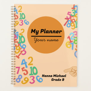 Conception de couverture de planificateur personna