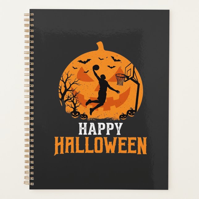Conception de dunk de basket-ball Halloween citrou (Devant)