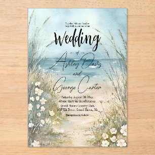 Conception de faire-part de mariage à l'aquarelle