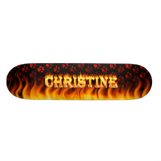 Conception de feux et de flammes pour skateboard C