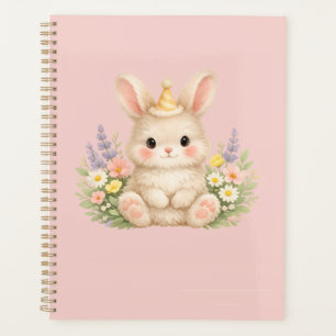 Conception de fleur sauvage de lapin duveteux pour