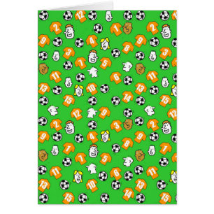 Conception de football avec des chemises orange do
