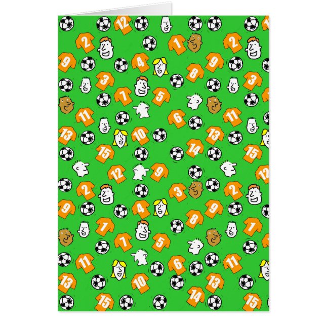 Conception de football avec des maillots en orange (Devant)