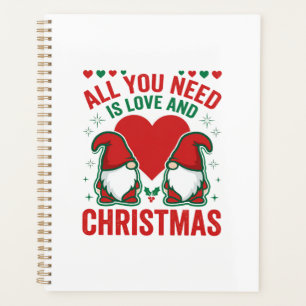 Conception de gnome de Noël amour coeur Santa