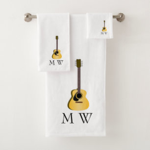 Conception de guitare acoustique Monogrammée