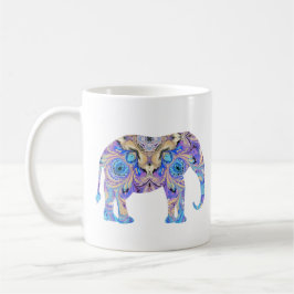 Conception de kaléidoscope de tasse d'éléphant