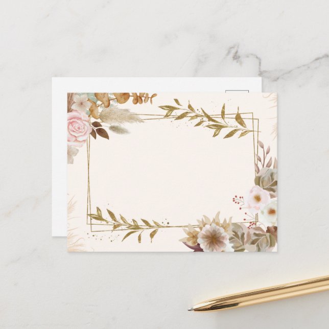 Conception de la carte postale (Devant/Arrière en situation)